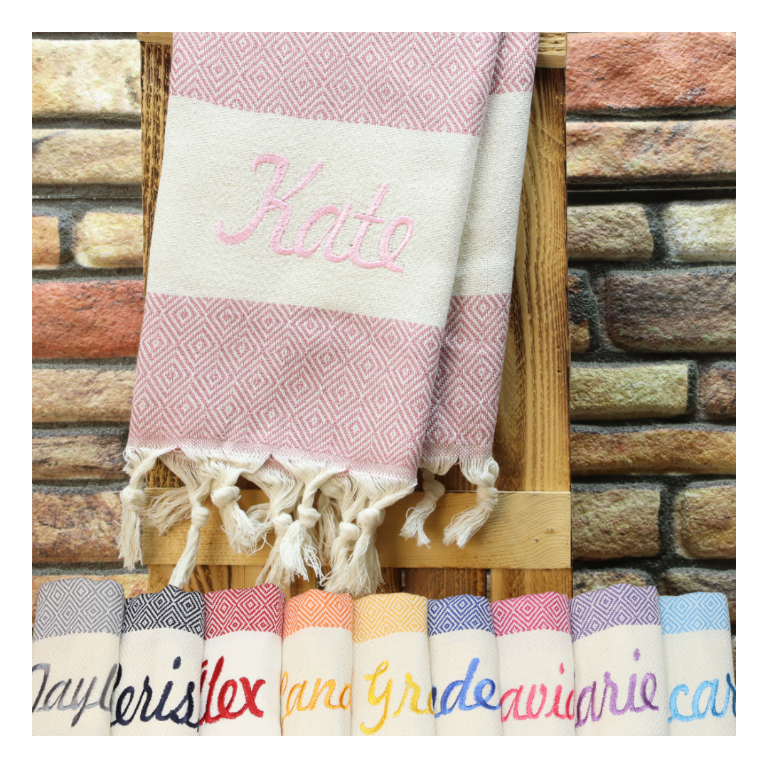 Personalized Bridesmaid Towel – Custom Embroidered Spa Gift, Wedding Party Favor, Bachelorette Personalized Gifts for Women
