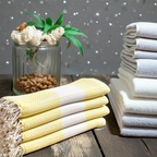 Yellow Turkish Towel – Handmade Cotton Chevron Towel, Lightweight Bath & Spa Towel, Personalized Gift for Her, Bridesmaid or Summer Home Decor