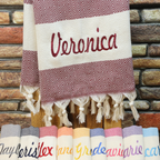 Personalized Bridesmaid Towel – Custom Embroidered Spa Gift, Wedding Party Favor, Bachelorette Personalized Gifts for Women