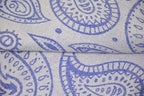 Blue Paisley Turkish Towel – Soft Cotton Peshtemal, Lightweight Spa & Travel Towel, Personalized Gift for Her”