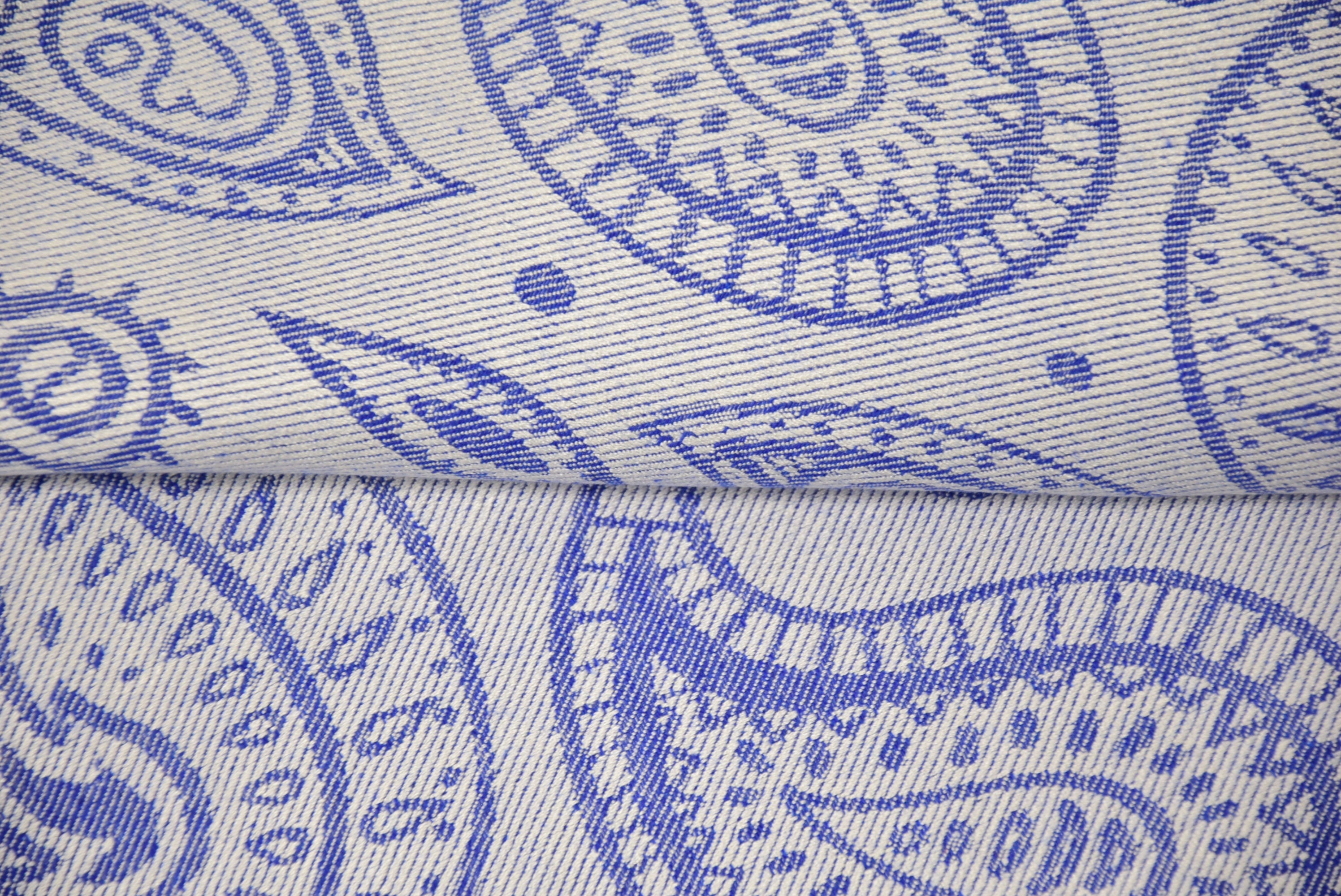 Blue Paisley Turkish Towel – Soft Cotton Peshtemal, Lightweight Spa & Travel Towel, Personalized Gift for Her”