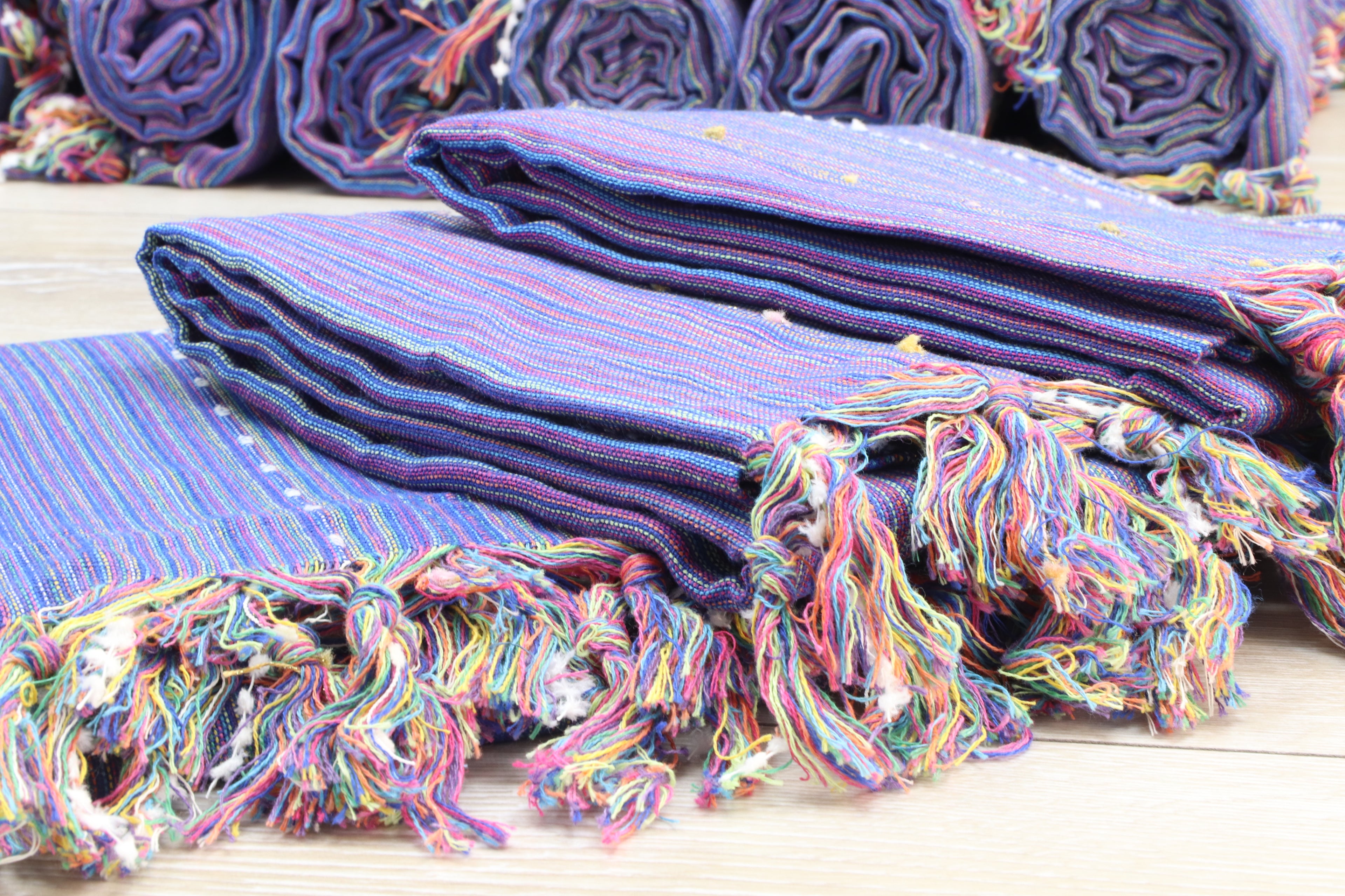 Colorful Striped Turkish Towel – Handmade Cotton Peshtemal, Lightweight Travel & Spa Towel, Unique Gift