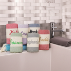 Personalized Gift Towel – Custom Embroidered Turkish Towels, Bridesmaid Gifts, Bachelorette Party Favor, Gift for Her