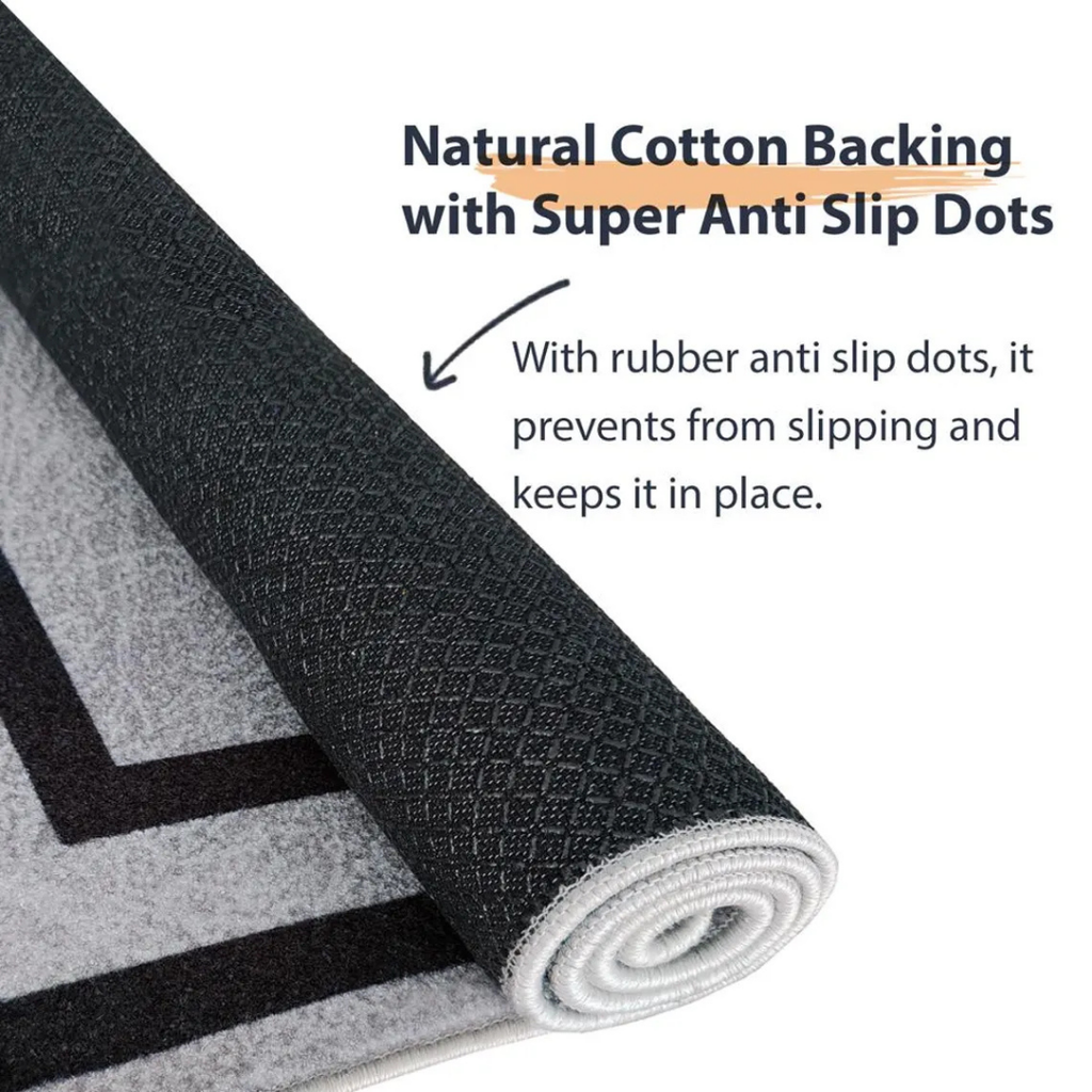Red Letter B Sports Theme Area Rug | Navy Blue & Red Baseball Fan Decor Mat