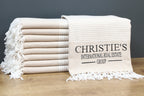 Personalized Turkish Towel – Custom Name Embroidered Peshtemal